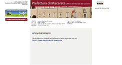 Desktop Screenshot of prefetturamacerata.sinp.net