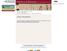 Tablet Screenshot of prefetturamacerata.sinp.net