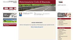 Desktop Screenshot of motorizzazionemacerata.sinp.net