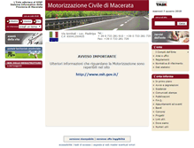 Tablet Screenshot of motorizzazionemacerata.sinp.net